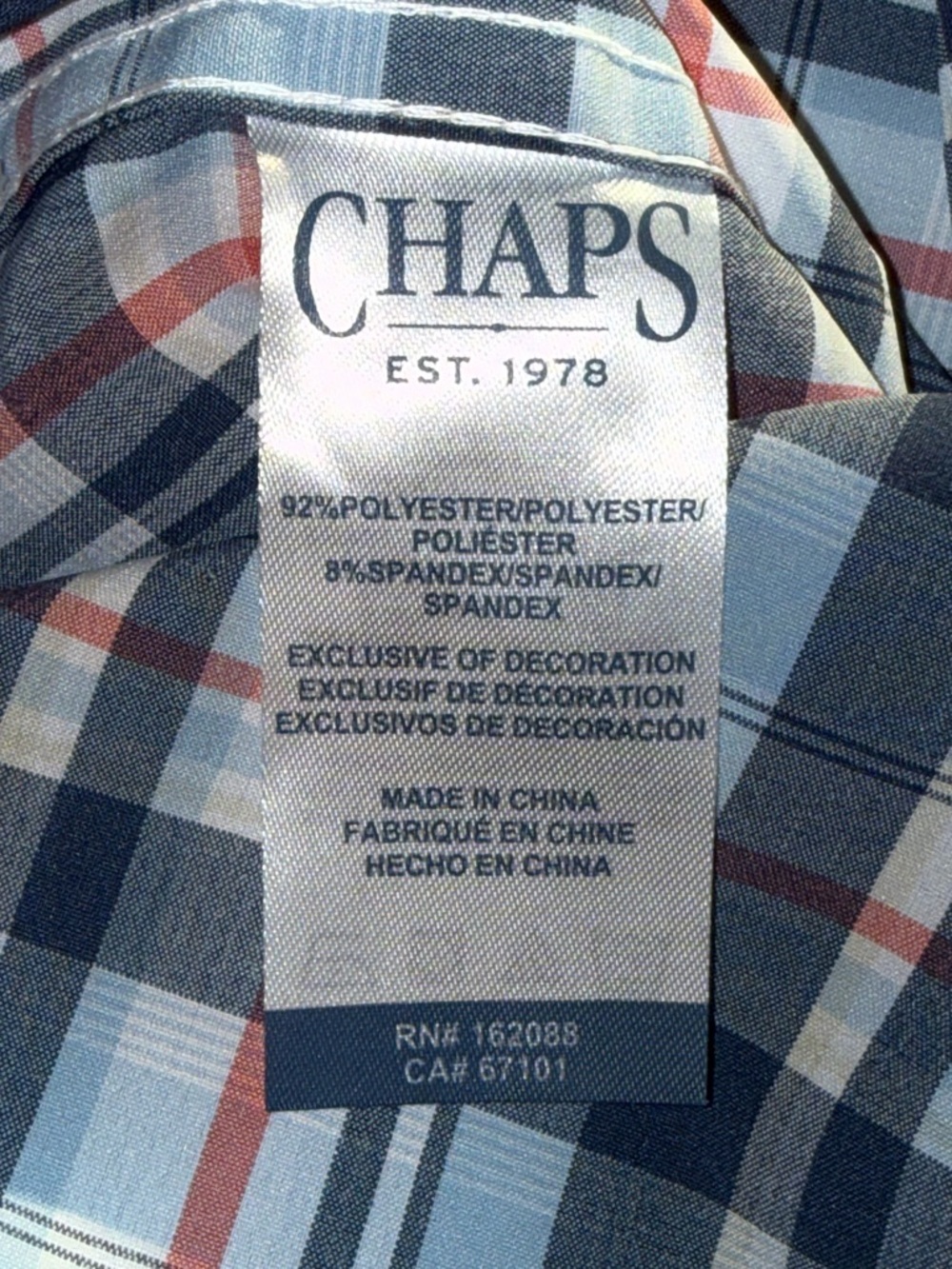 Chaps Everyday Performance button down, Size Medium - Picture 8 of 8